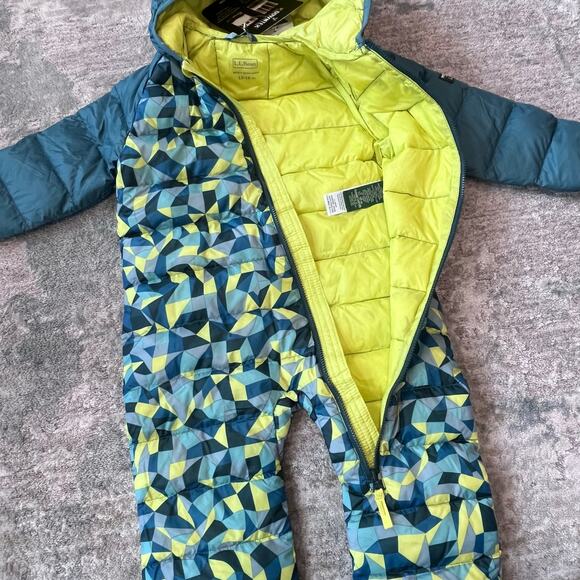 L.L. Bean Infants' Ultralight Down Bunting Snowsuit 12-18 Months NWT - Picture 3 of 12